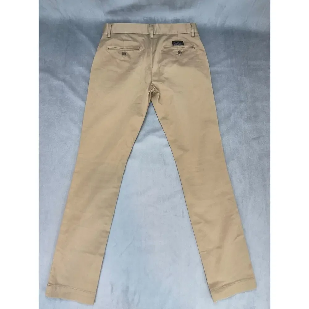Banana Republic Fulton Rapid Movement Chino Pants Mens Khaki 30x32